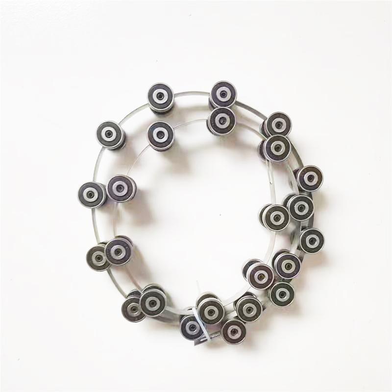 Thys-HLDS0001 Escalator Newel Chain 6082RS 24 Sections 24 Links, 24 Joints, Stainless Steel Rotary Chain